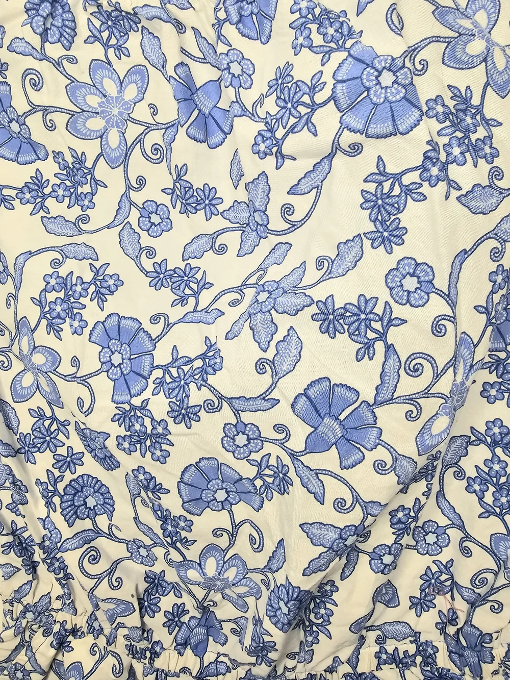 Gap Kids Blue White Floral Romper Tie Sleeve Girls